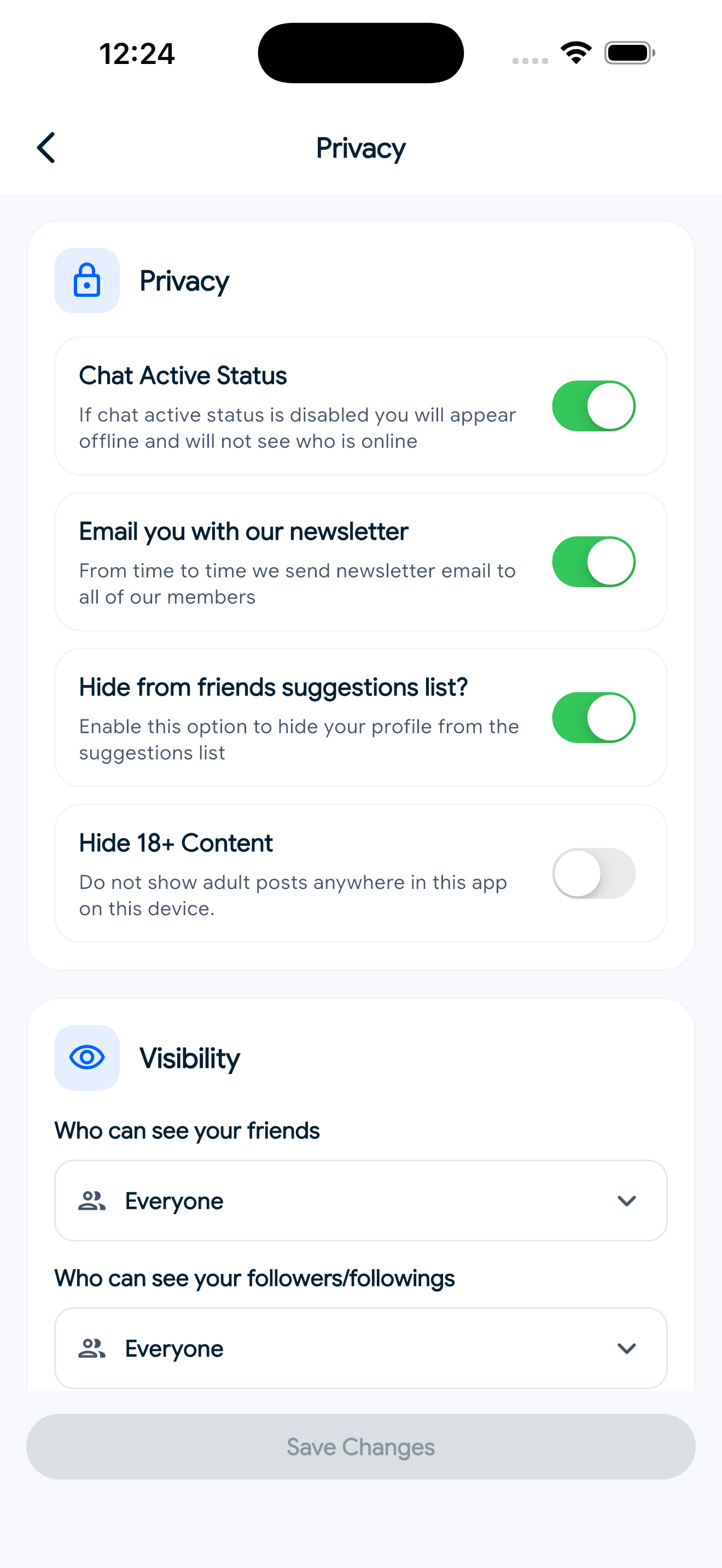 Sngine Timeline – Flutter Social Networking App (Android & iOS) mobile preview